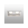 Encastré Intérieur Hyde Blanc Carré 2x8W GU10 LED L171 FARO 40124