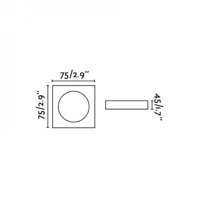 Encastré Intérieur Neon Noir FARO 43410