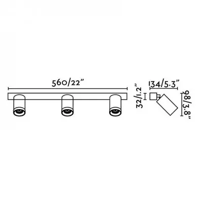 Applique Murale Stan Blanc 3x8W GU10 LED FARO 43744