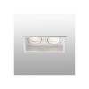 Encastré Intérieur Hyde Blanc Carré Orientable L171 2x8W GU10 LED FARO 40126