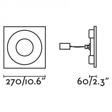 Encastré Intérieur Navi Blanc 1x12W LED FARO 63481