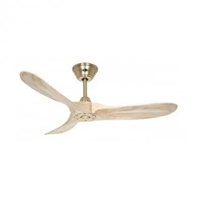 Ventilateur Plafond Design Genuino 122cm Laiton Bois Naturel CAS_312222 312222 Ventilateur Plafond Design Genuino 122cm Laiton Bois Naturel CASAFAN 312222