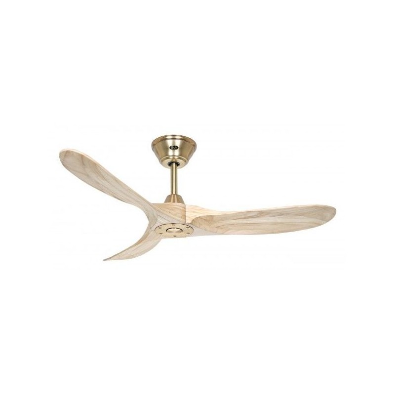 Ventilateur Plafond Design Genuino 122cm Laiton Bois Naturel CAS_312222 312222 Ventilateur Plafond Design Genuino 122cm Laiton Bois Naturel CASAFAN 312222