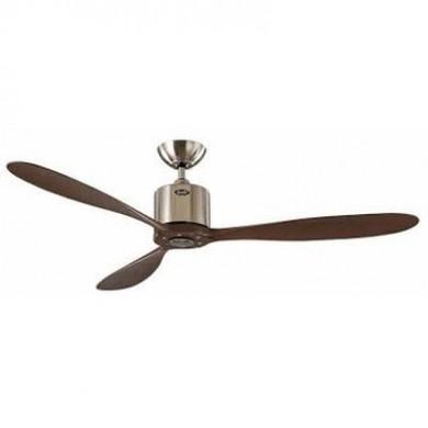 Ventilateur en Bois Aeroplan 132cm Chrome Noyer CASAFAN 313246