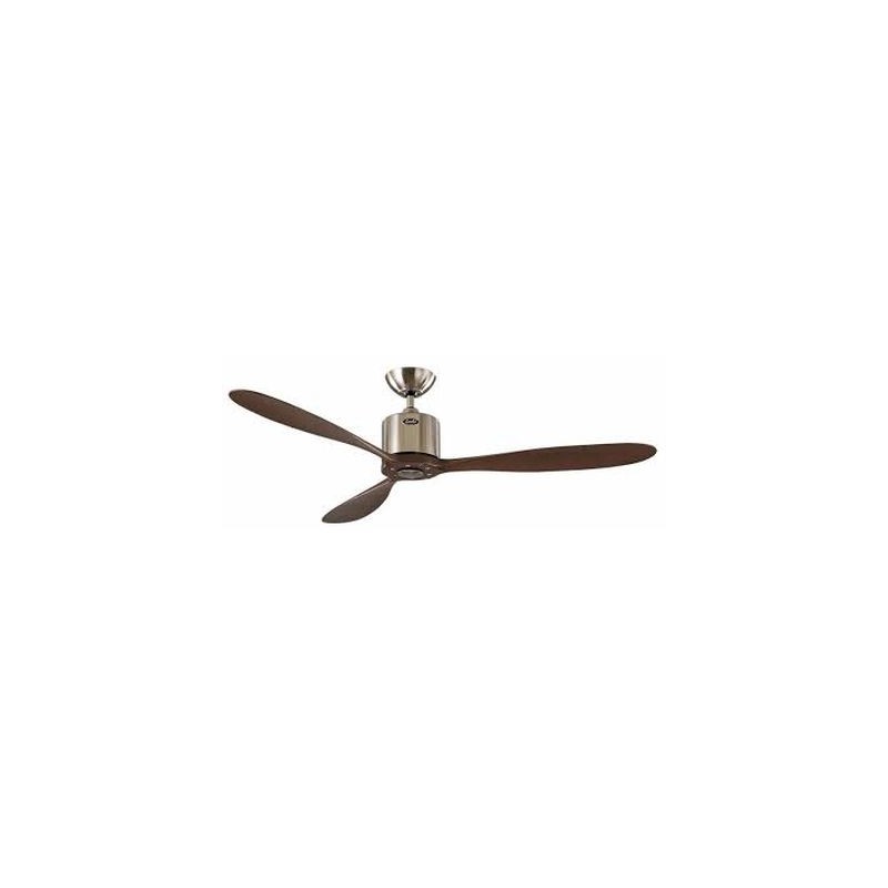 Ventilateur de Plafond Aeroplan Eco 132cm Chrome Noyer CAS_313246 313246 Ventilateur de Plafond Aeroplan Eco 132cm Chrome Noyer CASAFAN 313246