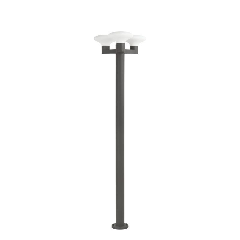 Lampadaire Extérieur Blubs Gris foncé 3x15W Max E27 FARO 74436F3-03