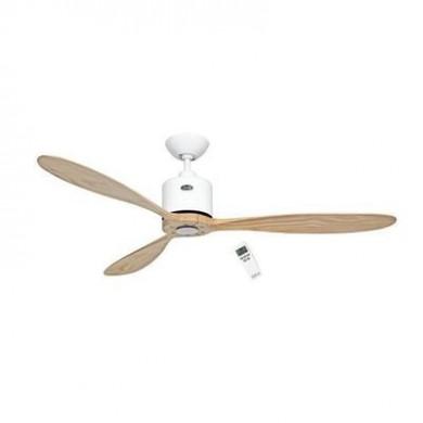 Ventilateur de Plafond Aeroplan Eco 132cm Blanc Bois Naturel CASAFAN 313251