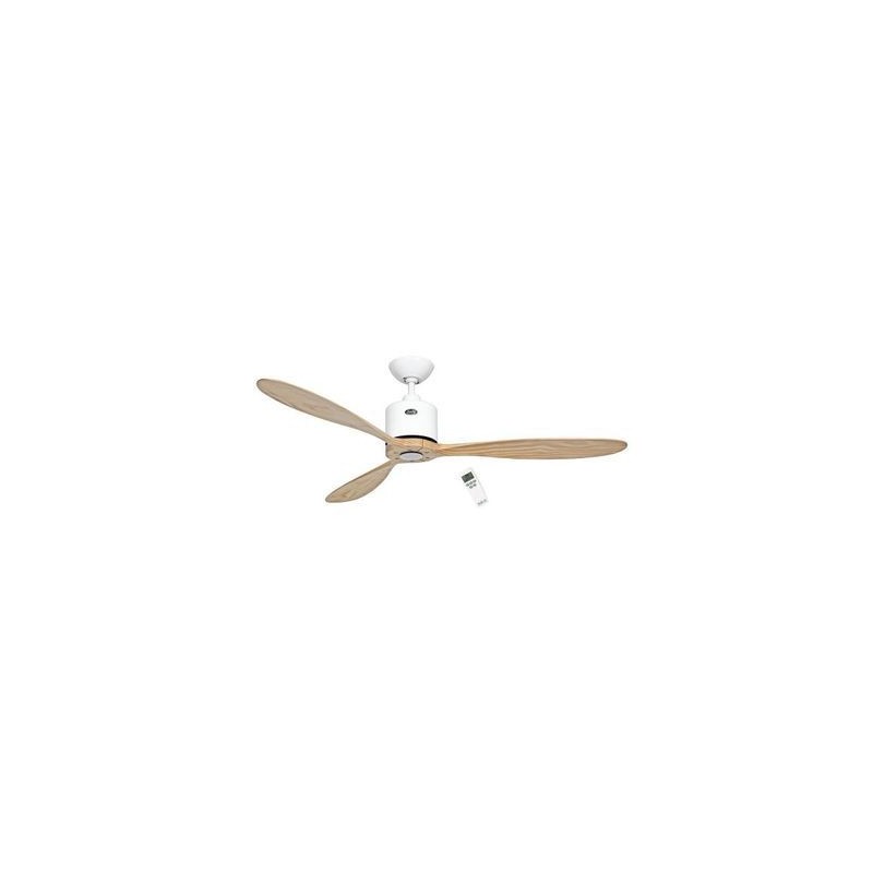 Ventilateur de Plafond Aeroplan Eco 132cm Blanc Bois Naturel CAS_313251 313251 Ventilateur de Plafond Aeroplan Eco 132cm Blanc Bois Naturel CASAFAN 313251