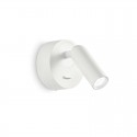 Applique murale BEAN Blanc 1x3W Rond