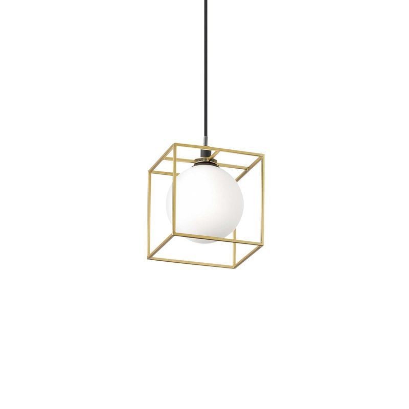 Suspension LINGOTTO Laiton Antique Noir 1x28W IDEAL LUX 251103