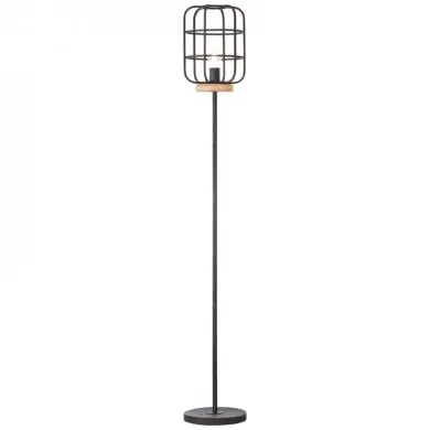 Lampadaire GWEN 1x52W Bois Antique Noir BRI_93073_66 93073_66 Lampadaire GWEN 1x52W Bois Antique Noir BRILLIANT 93073_66