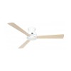 Ventilateur Plafond Design Pallas 142cm Blanc Erable Hetre CASAFAN 314274