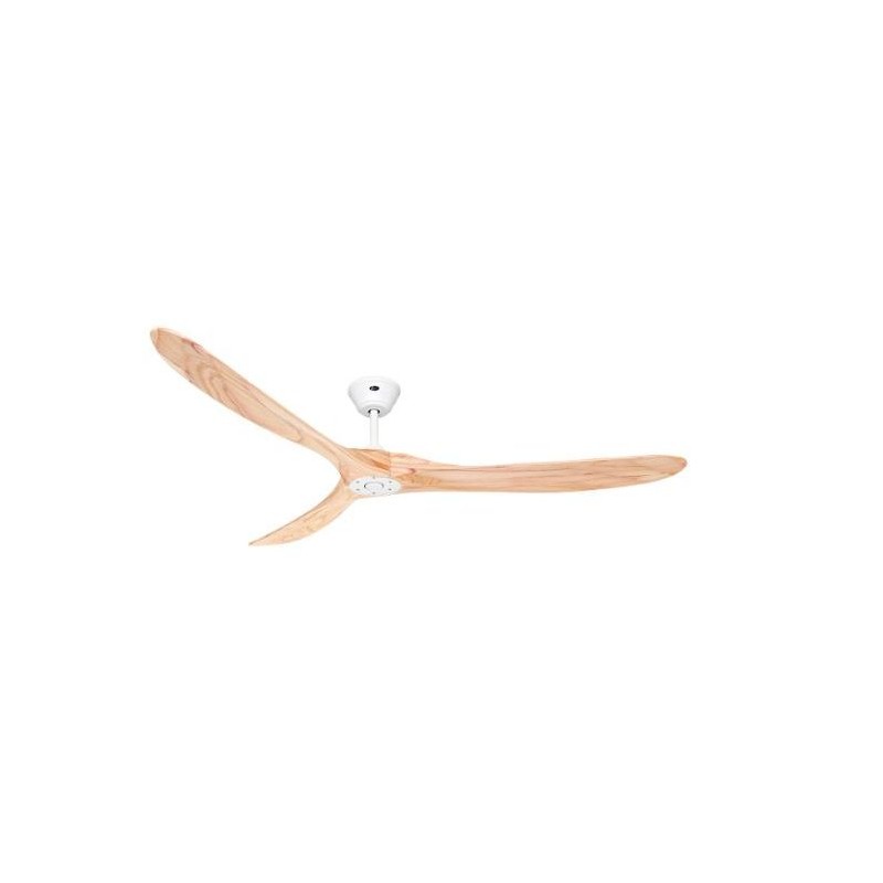Ventilateur de Plafond Eco Genuino 180cm Blanc Bois Naturel CAS_318020 318020 Ventilateur de Plafond Eco Genuino 180cm Blanc Bois Naturel CASAFAN 318020
