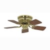 Ventilateur de plafond Classic Flat 75-III 79cm Laiton poli Chêne Hêtre CASAFAN 5075001