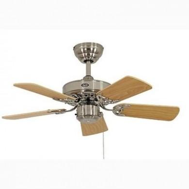 Ventilateur de Plafond Royal Classic 75cm Chromé Pin et 5 pales CASAFAN 507515