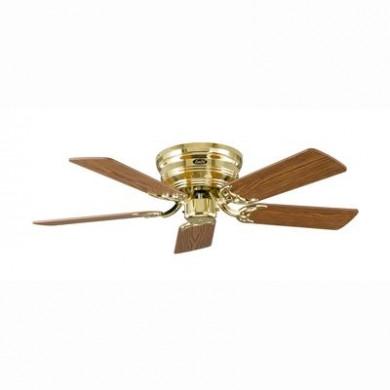 Ventilateur de plafond Classic Flat 103-III 103cm Laiton poli Chêne Hêtre CASAFAN 5103001