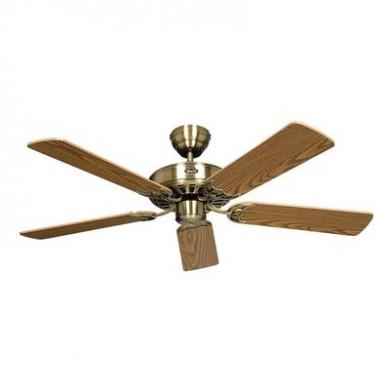 Ventilateur de Plafond Royal Classic 103cm Laiton Chêne CASAFAN 510301