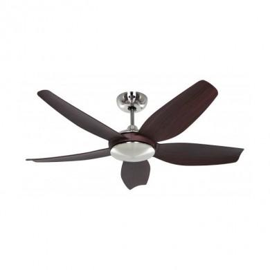 Ventilateur de Plafond Volare 116cm Chrome Noyer CASAFAN 511685