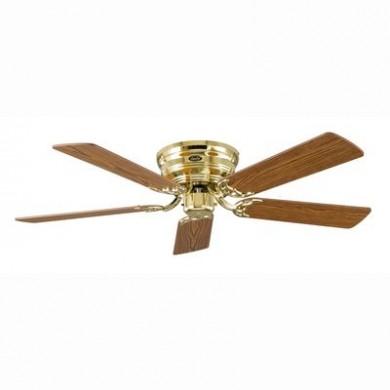 Ventilateur de plafond Classic Flat 132-III 132cm Laiton poli Chêne Hêtre CAS_5132001 5132001 Ventilateur de plafond Classic Flat 132-III 132cm Laiton poli Chêne Hêtre CASAFAN 5132001