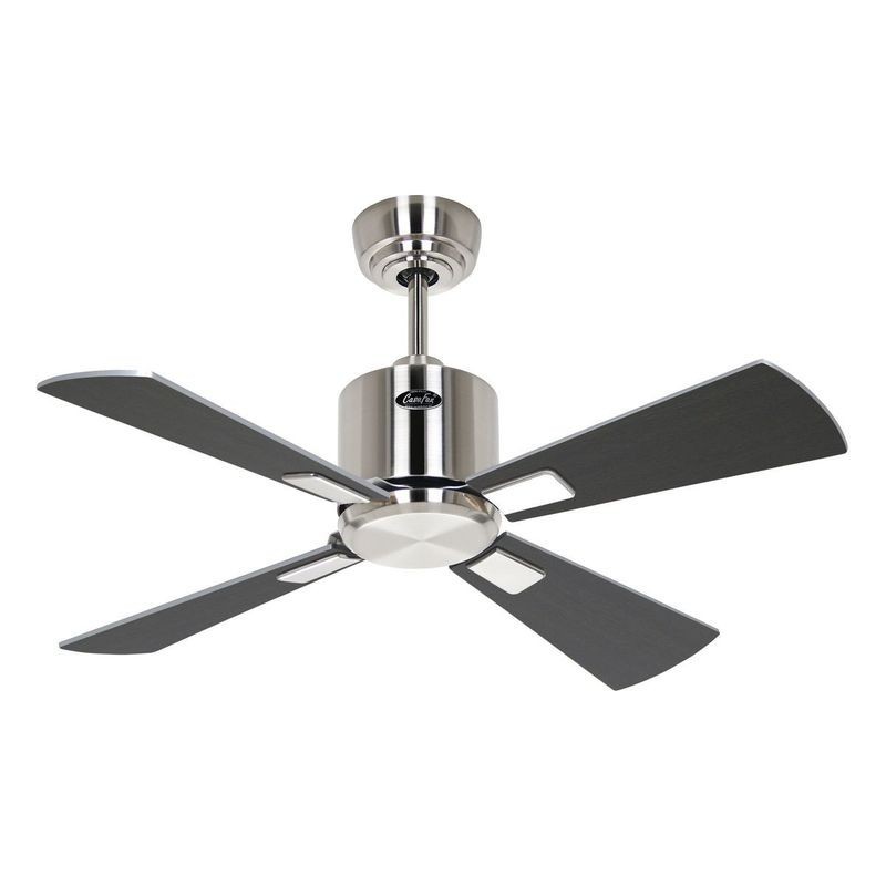 Ventilateur Plafond Eco Neo III 92cm Nickel brossé Wengé Argenté CAS_942041 942041 Ventilateur Plafond Eco Neo III 92cm Nickel brossé Wengé Argenté CASAFAN 942041