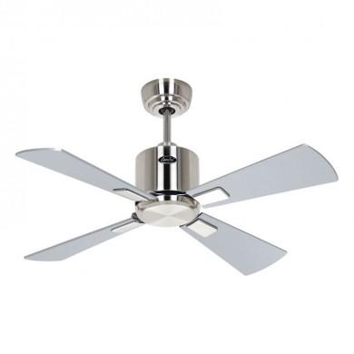 Ventilateur Plafond Eco Neo III 92cm Nickel brossé Wengé Argenté WiFi CASAFAN 942041