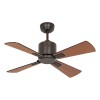 Ventilateur Plafond Eco Neo III 92cm Bronze Noir Teck CASAFAN 949001