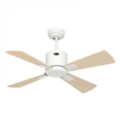 Ventilateur Plafond Eco Neo III 92cm Blanc Erable Hêtre WiFi CASAFAN 943021