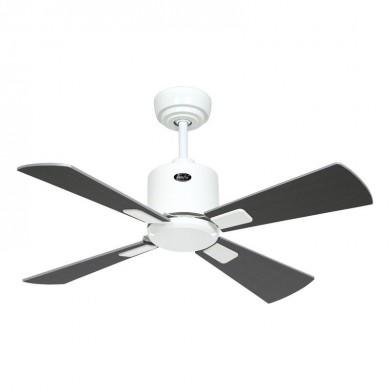 Ventilateur Plafond Eco Neo III 92cm Blanc Wengé Argenté CASAFAN 943041