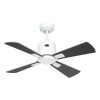 Ventilateur Plafond Eco Neo III 92cm Blanc Wengé Argenté WiFi CASAFAN 943041