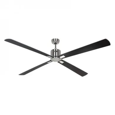 Ventilateur Plafond Eco Neo III 180cm Nickel brossé Wengé Argenté WiFi CASAFAN 942410