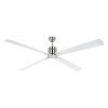 Ventilateur Plafond Eco Neo III 180cm Nickel brossé Blanc Gris Clair CASAFAN 942409