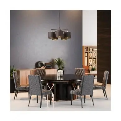 Lustre Balance Marron Laiton 5x40W E27 ELS_balance5brpb BALANCE5 BRPB Lustre Balance Marron Laiton 5x40W E27 ELSTEAD LIGHTING BALANCE5 BRPB