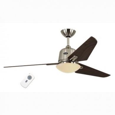 Ventilateur de Plafond Eco Aviatos 132cm Chromé Noyer CASAFAN 513252