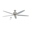 Ventilateur de plafond Eco Elements 180cm Chrome Blanc Gris clair CASAFAN 518082