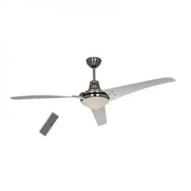 Ventilateur de Plafond Mirage 142cm Chrome Blanc CAS_9313208 9313208 Ventilateur de Plafond Mirage 142cm Chrome Blanc CASAFAN 9313208