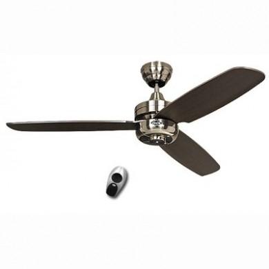 Ventilateur de Plafond Night Flight 132cm Chrome Wengé CASAFAN 9313215