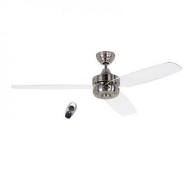 Ventilateur de Plafond Night Flight 132cm Chrome Acrylique CASAFAN 9313217