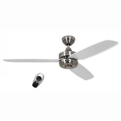 Ventilateur de Plafond Night Flight 132cm Chrome Blanc CASAFAN 9313218