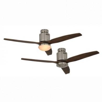 Ventilateur de Plafond Aerodynamix Eco 132cm Chrome Noyer CASAFAN 93132331