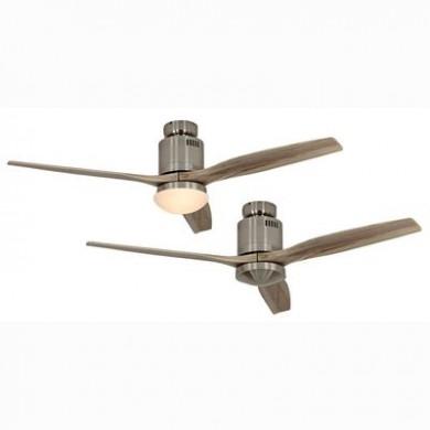 Ventilateur de Plafond Aerodynamix Eco 132cm Chrome Bois naturel CASAFAN 93132333