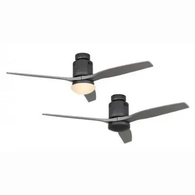 Ventilateur de Plafond Aerodynamix Eco 132cm Gris basalte-Gris argent CASAFAN 93132344