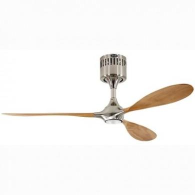 Ventilateur de Plafond Helico Paddle 132cm Chromé Bois Hêtre CASAFAN 9313236