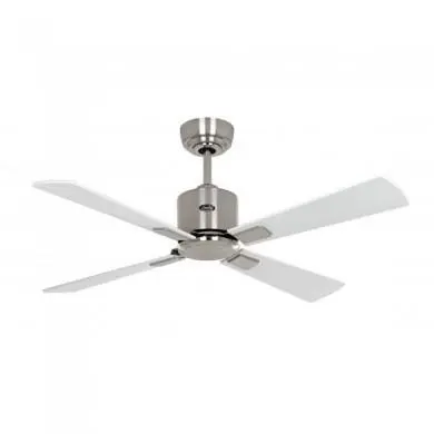 Ventilateur de Plafond Eco Neo III 103cm Chromé Blanc Argenté WiFi CASAFAN 942131