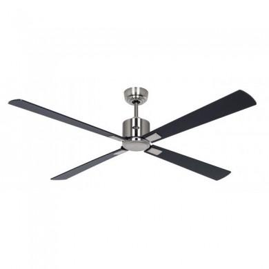 Ventilateur de Plafond Eco Neo III 152cm Chromé Brillant Noir Teck WiFi CAS_948303W 948303 Ventilateur de Plafond Eco Neo III 152cm Chromé Brillant Noir Teck WiFi CASAFAN 948303