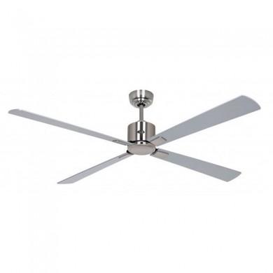Ventilateur de Plafond Eco Neo III 152cm Chromé Poli Argenté Wengé CASAFAN 948337