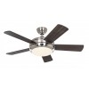 Ventilateur de Plafond Titanium 105cm Chromé Cerisier Noyer CASAFAN 9510562