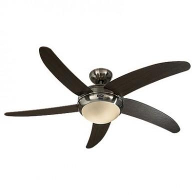 Ventilateur de Plafond Elica 132cm Chromé Wengé CASAFAN 9513278