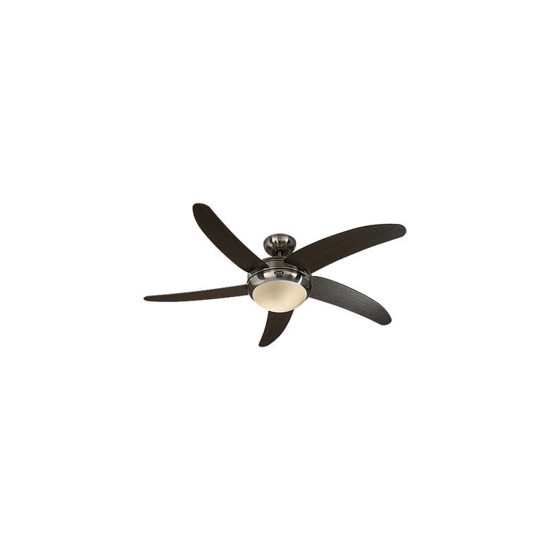 Ventilateur de Plafond Elica 132cm Chromé Wengé CAS_9513278 9513278 Ventilateur de Plafond Elica 132cm Chromé Wengé CASAFAN 9513278