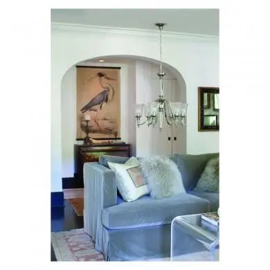 Lustre Argenté Chandon 6x60W Argent HINKLEY hkchandon6