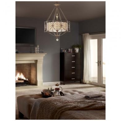 Lustre Marcella 4x100W Bronze foncé et Or FEISS femarcella4